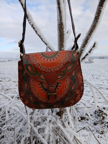 Kožená kabelka dámska Satika