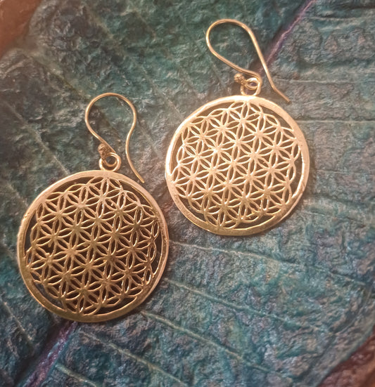 Náušnice Flower of life