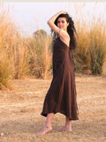 dlhé boho šaty Anusrava outfit v prírode