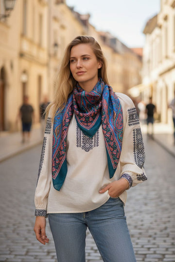 Hodvábna šatka Dalia 005