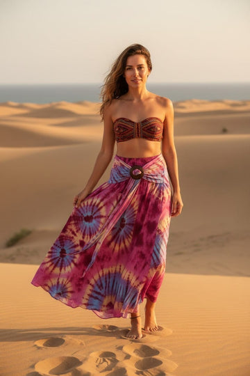 Maxi sukňa Lila batik