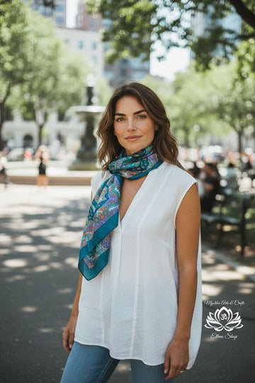 Hodvábna šatka Dalia 011