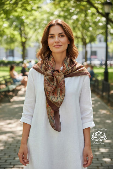 Hodvábna šatka Dalia 009