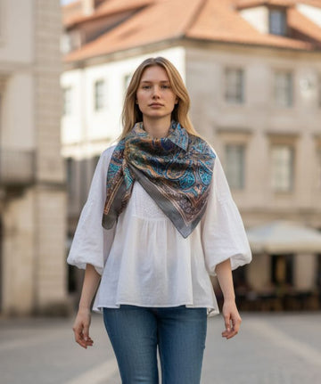 Hodvábna šatka Dalia 007