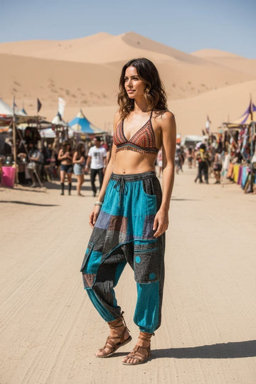 Nohavice Zahara modré unisex