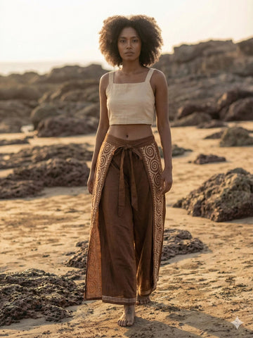 Thajské zavinovacie nohavice Fisherpants
