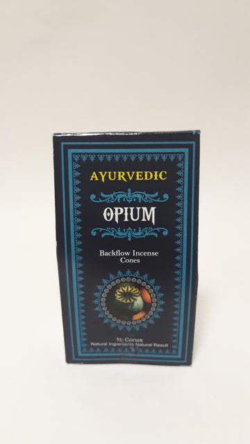 Incense Cones Ayurvedic Opium Falling Smoke