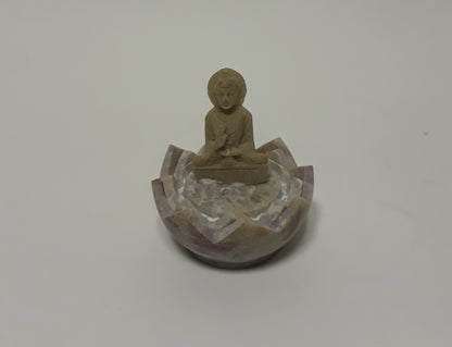 Buddha marble incense stick stand