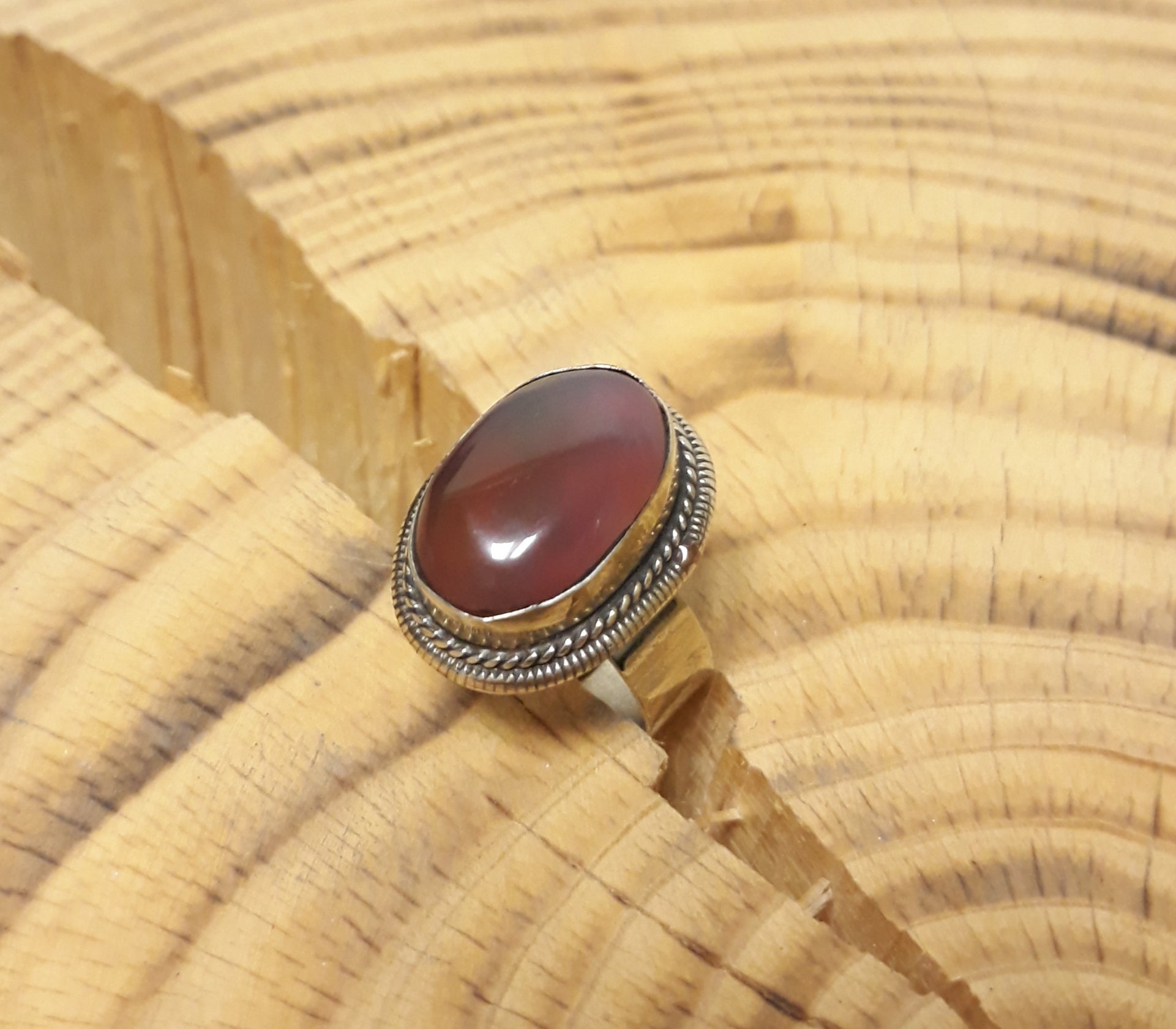 Pink Agate Ring