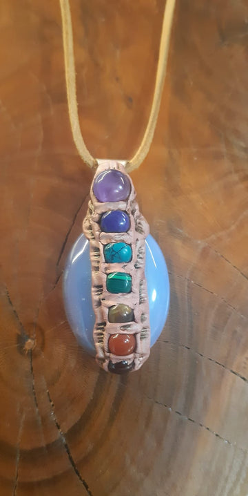 Chakra Opalite Pendant 002